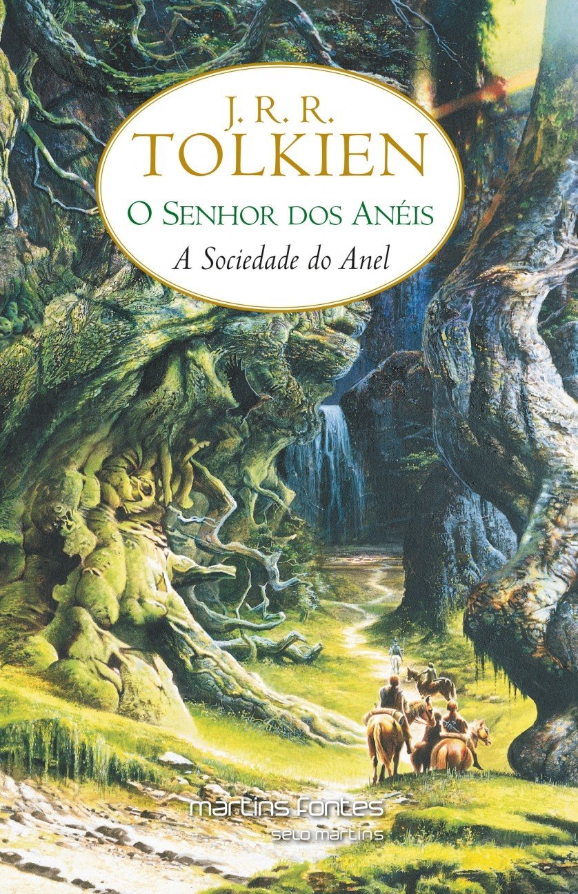 Capa do livro O Senhor dos Anéis.